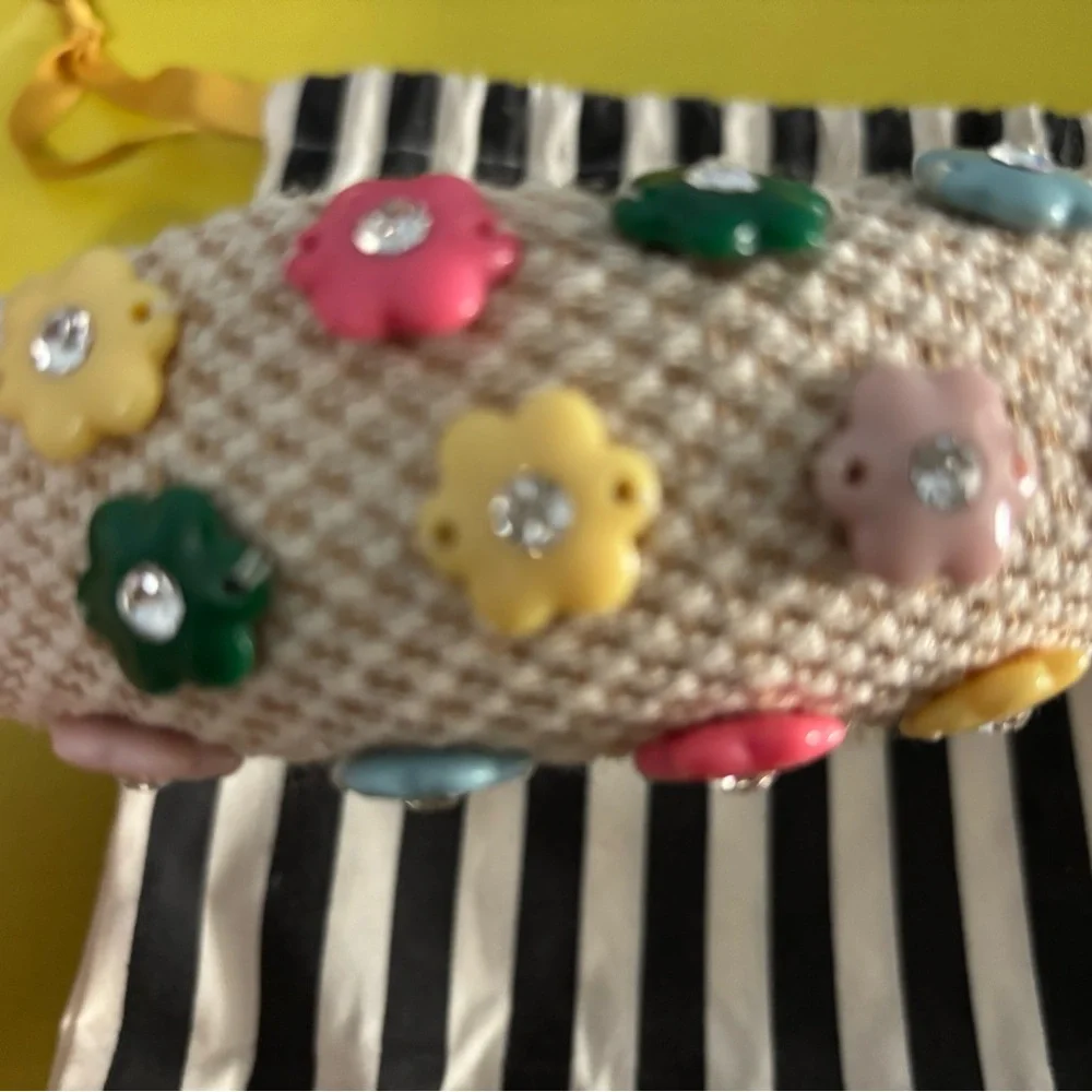 Lele Sadoughi Multicolor Floral Knit Headband EUC Worn once - Picture 2 of 7